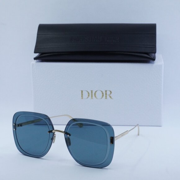 Final Price! Dior ULTRADIOR SU B0B0 Gold /Blue Sunglasses - Picture 1 of 11